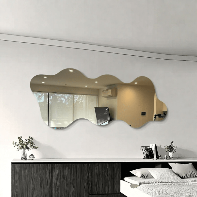 Vintage Bohemian Style Irregular Wall Mirror • Made of Acrylic • Perfect for Home Decor • Suitable for Bathrooms, Dining Rooms, Hotels, Gyms, Bedrooms, Living Rooms • Christmas And General Holiday Gifts • No Electricity Required