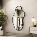 Asymmetrical Decorative Wall Mirror with an Aluminum Frame, Perfect for Use in Bathrooms, Bedrooms, Living Rooms, Cloakrooms, And Entryways