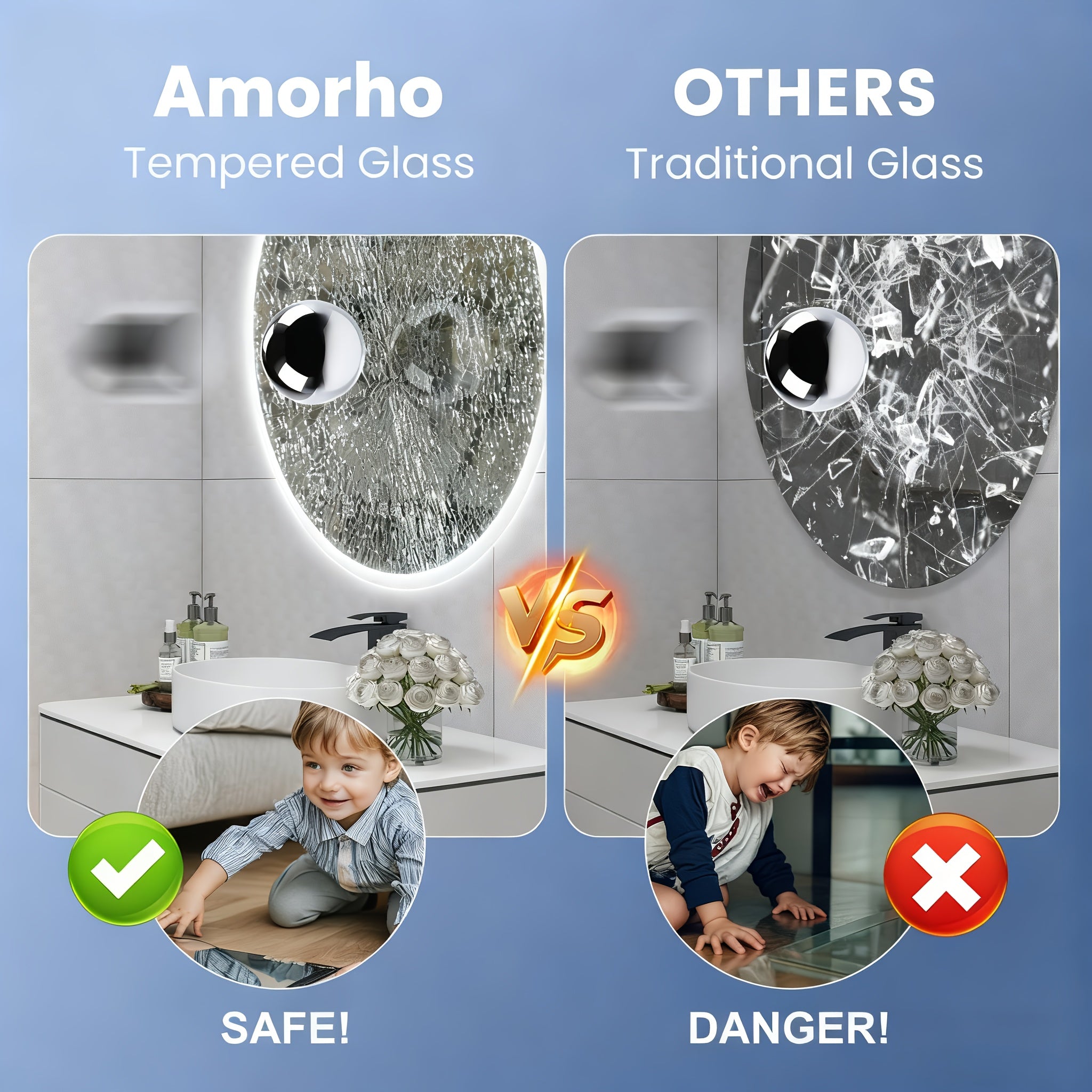 36 Inch LED Backlit Round Mirror for Vanity, Dimmable Lighted Bathroom 6000K Wall Mounted Mirror with Lights, Anti-Fog, Touch Switch And CRI 90+, Makeup Mirror, Grooming Mirror, Sleek Design, Decorative Mirror, Antifog Mirror, Color Temperature